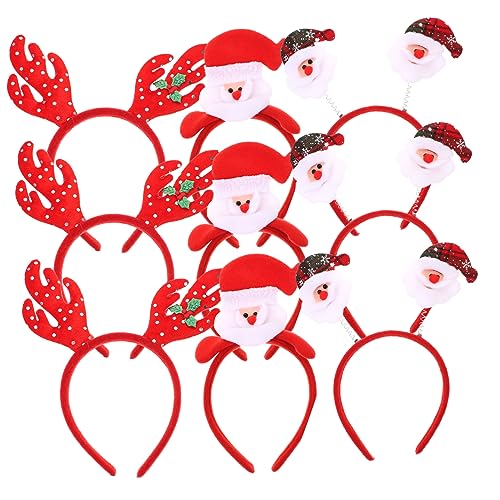 Beatifufu 12 Stück Weihnachts-haarreifen Stirnbänder Aus Kunststoff Und Harz Kopfschmuck Für Partys von Beatifufu