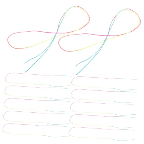 Beatifufu 120 Stück Bunte Haarbänder für Zöpfe Langes Farbverlaufs-haarband Sanfte Wiederverwendbare Haarschmuck-Bänder für Mädchen Vielseitige Flecht-accessoires für Party und Sport von Beatifufu