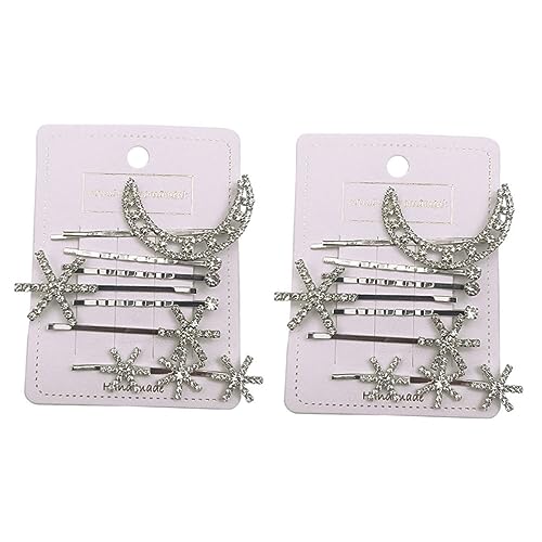 Beatifufu 14stücke Teiliges Set Haarklammern Im Retro-stil Mond Und Sternform Dekorative Haarspangen Für Damen Vielseitiges Haaraccessoire Für Verschiedene Anlässe von Beatifufu