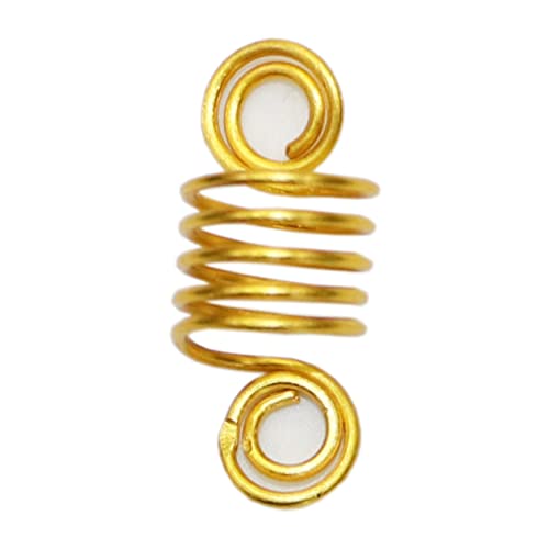 Beatifufu 140 Stück Haarmanschetten mit Dreadlock-Perlen aus Metall ausgehöhltes Design modisches Haar-Accessoire für Dreadlocks und Zopfringe von Beatifufu