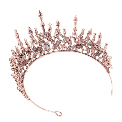 Beatifufu 1Stk Brautkrone Zubehör für den Abschlussball Dekorationen für Hochzeitszeremonien haaraccessoires hair jewellery Tiara Stirnband filigrane Krone aus Legierung Kronendekor Violett von Beatifufu