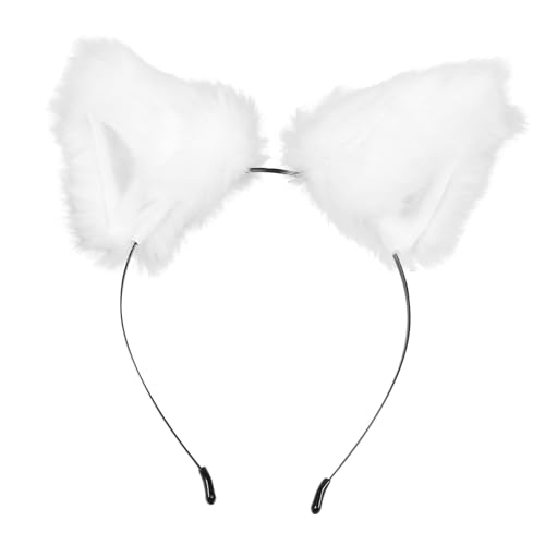 Beatifufu Stirnband Haarband Für Damen Mädchen Tierohren Cosplay Kopfbedeckung Simulation Plüsch Ohr-haarreif Party Kopfschmuck von Beatifufu
