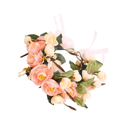 Beatifufu 1stück Imitation Flower Wreath Für Hochzeiten Und Partys Beige Floral Haaraccessoire Stilvolle Braut Stirnband Für Fotoshootings Und Festliche Anlässe von Beatifufu