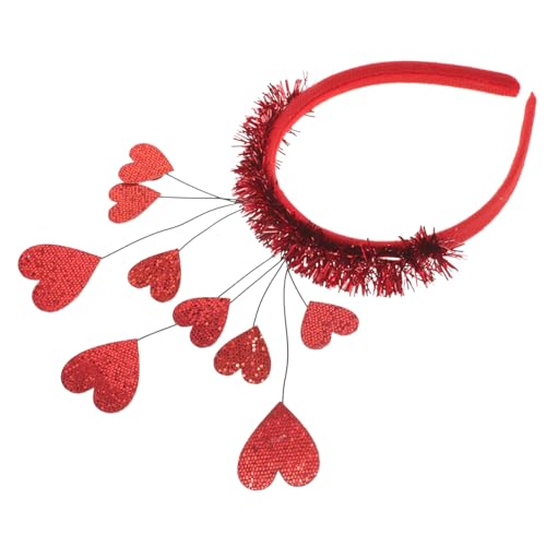 Beatifufu 1stück Valentinstag Haarschmuck Liebe Herz Haarreif Mit Roten Herzen Kreative Kopfbedeckung Für Partys Und Hochzeiten Perfektes Accessoire Für Romantische Anlässe Und Fotos von Beatifufu