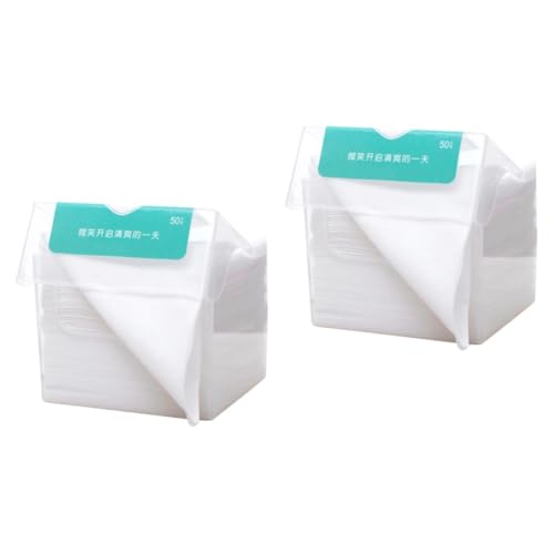 Beatifufu 2 Packungen abnehmbare Gesichtstücher Gesichtstuch Gesichtsreinigungstücher chirurgische Mullauflagen nicht klebend Pads abschminken makeup remover Abschminktücher handtücher Weiß von Beatifufu