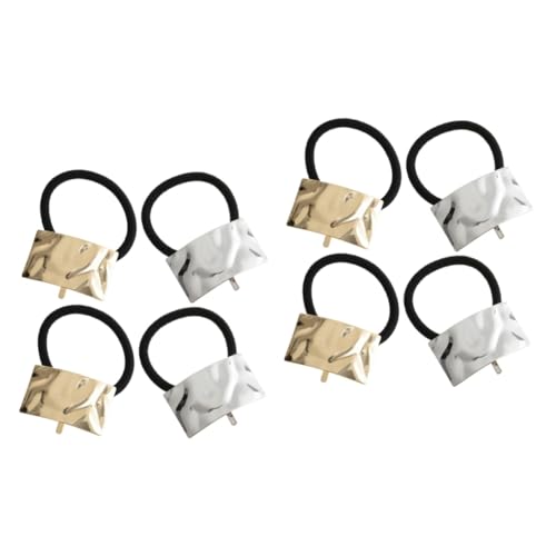 Beatifufu 8stücke Metall-haargummis Für Damen Elastische Haarbänder Für Zöpfe Und Hochsteckfrisuren Langlebige Haarschmuck-accessoires von Beatifufu