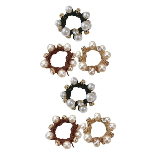 Beatifufu 6stücke Perlen-haargummis Für Damen Elastische Haarringe Und Modische Ponytail Für Eleganten Look Bequem Und Rutschfest von Beatifufu