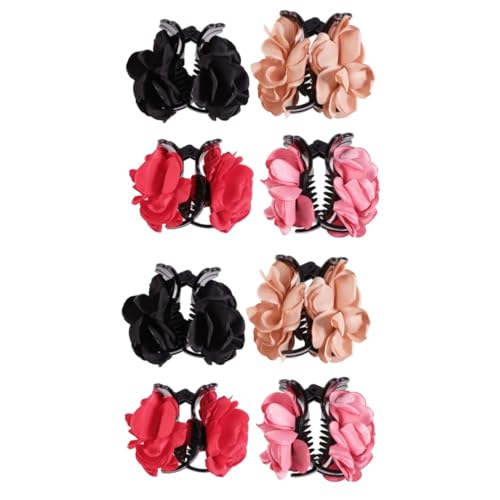 Beatifufu 8stücke Haarspangen Mit Rosenblüten Bunte Haarclips Für Und Mädchen Haarschmuck Für Partys Hochzeiten Und Alltag Haarklammern Champagner von Beatifufu