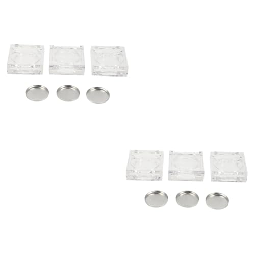 Beatifufu 2 Sets Reisefreundliche Make-up-Organizer 4-teiliges Lidschatten-Box-Set Rouge-aufbewahrungskoffer Kompakter Kosmetikbehälter 6 Stück von Beatifufu