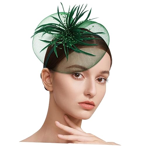 Beatifufu 2stücke Eleganter Haarschmuck Mit Federn Und Netzdesign Kreative Haarspange Für Partys Und Besondere Anlässe Für Damen von Beatifufu