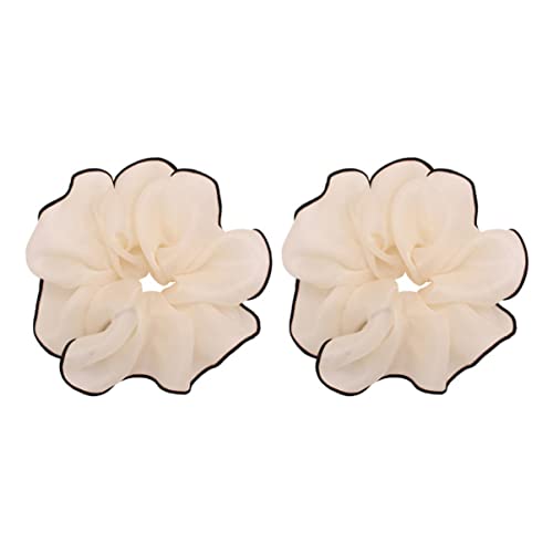 Beatifufu Modische 2 stücke Frauen Mädchen Mesh Haar Zubehör Dickdarm Haar Krawatte Pferdeschwanz von Beatifufu