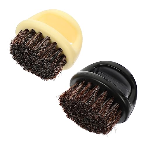 Beatifufu 2 Stück Herren Bartkamm Haar Styling Reinigungsbürste Handheld Pflegebürste Friseursalon Bartbürste Gebrochenes Haar Reinigungsbürste Multifunktions Bartbürste von Beatifufu