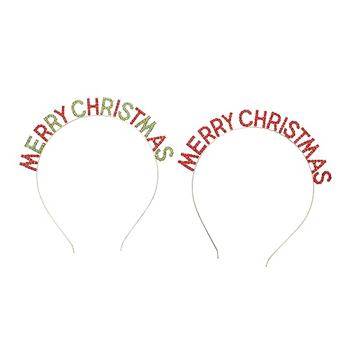 Beatifufu Weihnachts-haarreifen 2er-set Dekoratives Stirnband Für Damen Party-kopfschmuck Aus Langlebigem Material Festivals Geeignet von Beatifufu