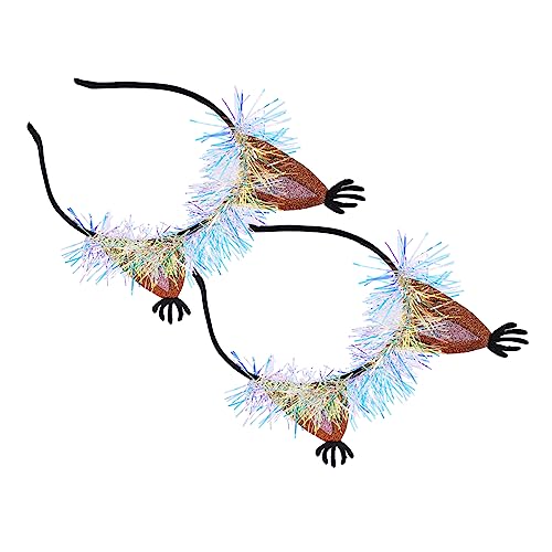 Beatifufu 2 Stück Mädchen Party Haarreifen Eichhörnchen Kopfschmuck Niedliche Performance Haarschmuck für Kostüm Fasching Karneval von Beatifufu