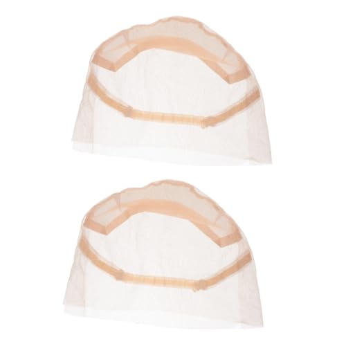 Beatifufu 2stücke Lace Wig Cap Mit Verstellbarem Gurt Elastisches Haarnetz Für Damen Zum Herstellen Von Perücken Beige von Beatifufu