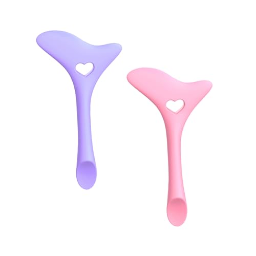 Beatifufu 2 Stück Silikon Eyeliner Hilfsmittel Wiederverwendbares Multifunktionales Makeup Tool mit Creme applikator Kompakt und Langlebig für Präzises Auftragen von Mascara und Eyeliner von Beatifufu