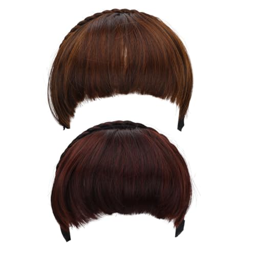 Beatifufu 2 Stück Teiliges Echthaar Fransen Natürliche Französische Vorhang-perrücke Haartypische Haartopper für Frauen Fester Sitz Realistischer Look Komfortabel für Alltag und Halloween von Beatifufu