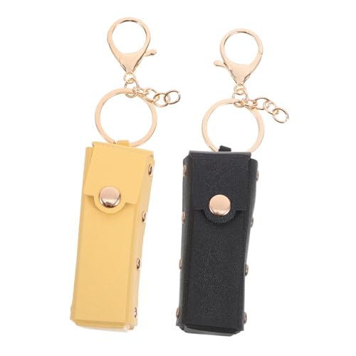 Beatifufu 2 Stück Teiliges Lippenstift Etui Schlüsselanhänger Mini Kosmetiktasche mit Schlüsselhalter Langlebiger Lippenstift Organizer Tragbar für Reisen Wandern und Alltag Schwarz und Beatifufu 2 Stück Teiliges Lippenstift Etui Schlüsselanhänger Mini Kosmetiktasche mit Schlüsselhalter Langlebiger Lippenstift Organizer Tragbar für Reisen Wandern und Alltag Schwarz und von Beatifufu