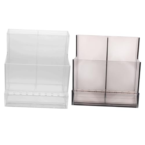 Beatifufu 2 Stück Teiliges Nagelfräser Aufbewahrungsbox Transparenter und Schwarzer Nail Drill Bit Organizer Langlebiger Nagelbohrer Halter mit Reihigem Design Praktisch für Profis und Beatifufu 2 Stück Teiliges Nagelfräser Aufbewahrungsbox Transparenter und Schwarzer Nail Drill Bit Organizer Langlebiger Nagelbohrer Halter mit Reihigem Design Praktisch für Profis und von Beatifufu