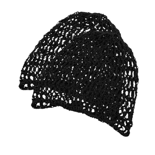 Beatifufu 2 Stück Hängendes Haarnetz Zum Schlafen Bequemer Haarschutz Für Damen Netz-haarwickel Aus Handgehäkeltem Stoff von Beatifufu