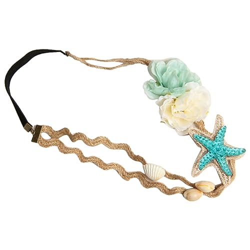Beatifufu 2stücke Beach Style Seestern Perlen Haarband Elegante Muschel Haarschmuck Für Damen Für Strand Partys Hochzeiten Und Tägliches Tragen von Beatifufu