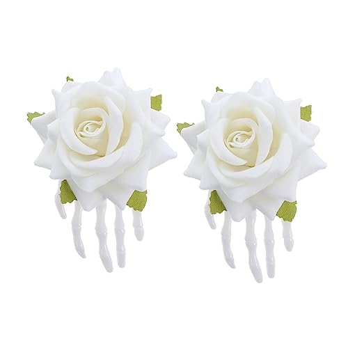 Beatifufu 2 Stück Halloween Kreativer Kopfschmuck Für Mädchen Haarschmuck Skelett-handknochen Design von Beatifufu