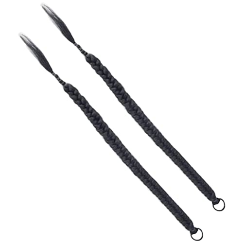 Beatifufu 2stücke Lange Pferdeschwanzverlängerung Für Damen Geflochtene Haarteile Aus Synthetischem Material Für Hochsteckfrisuren Und Kreative Styles von Beatifufu