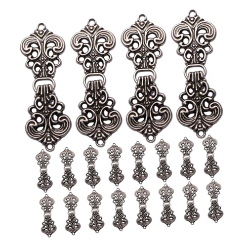 Beatifufu 20 Paare Hanfu Cloak Clips mit Wolkenmuster Legierungs schnallen Traditionelle Chinesische Knoten Umhangverschlüsse Hohles Design Sicherer Klickverschluss für Cardigans Schals und von Beatifufu