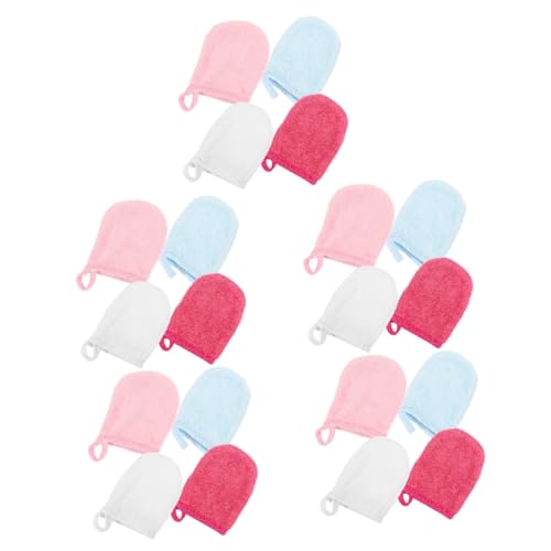 Beatifufu 5 Sets Gesichtsreinigungshandschuhe Wiederverwendbare Waschlappenhandschuhe Für Die Porentiefe Reinigung Sicherer Hautfreundlicher Make-up-entferner 4 Stück * 5 von Beatifufu