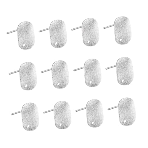 Beatifufu 20 Stück Teiliges Silberfarbene Ohrstecker aus Legiertem Flache Runde Ohrringe mit Stiftlänge Modischer Ohrschmuck für Damen und Mädchen von Beatifufu