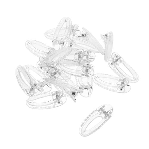 Beatifufu 20 Stück Teiliges Transparente Haarspangen Kleine Ovale Haarklammern Rutschfeste No Slip Clips für Junge Mädchen Fester Griff Vielseitiger Haarschmuck für Alltag und Party von Beatifufu