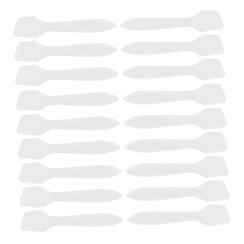 Beatifufu 200 Stück Mischstab für Gesichtscreme Löffel Schönheitswerkzeug kleine Schaufel Gesichtsmaske Löffel -Spatel-Applikator Transparent von Beatifufu