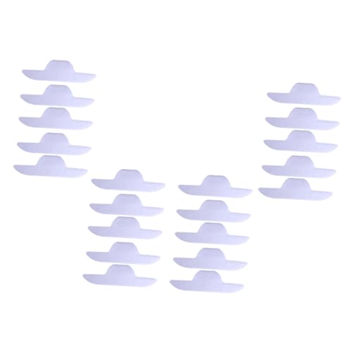 Beatifufu 20st Bootskragenaufkleber Kragenflecken Pads Kragen-nacken-sweat-liner Achsel Aufkleber Selbstklebendes Kragenpolster Saugfähiger Hals Kragen-hals-liner-pads Hosenbügel Vlies Weiß von Beatifufu