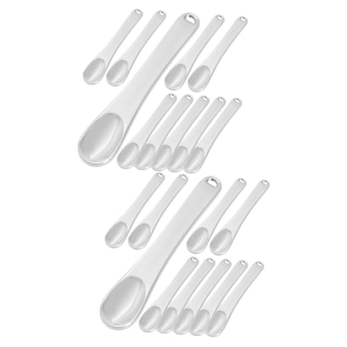 Beatifufu 20stücke Teiliges Augencreme Spatel Metallische Gesichtscreme Löffel Mit Aufhängeloch Für Kosmetik Und Hautpflege Komfortable Anwendung Hygienisch Und Praktisch von Beatifufu