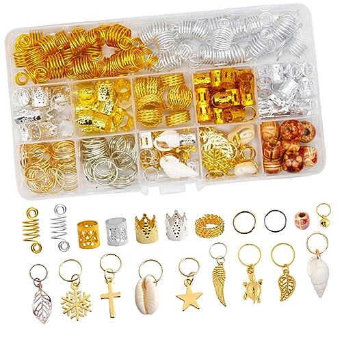 Beatifufu Dreadlock-ringe Für Haarzöpfe Zubehör Perlen Haarverlängerungsringe Haarschmuck Für Dreadlocks Beatifufu Dreadlock-ringe Für Haarzöpfe Zubehör Perlen Haarverlängerungsringe Haarschmuck Für Dreadlocks von Beatifufu