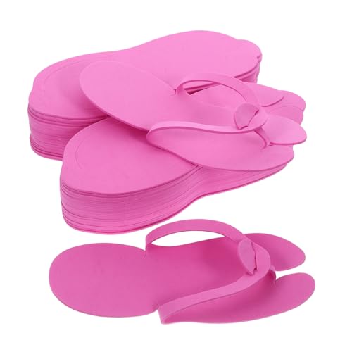 Beatifufu 24 Paare Einweg EVA Badeslipper für Damen und Herren Komfortable Langlebige Hotel und Reisehausschuhe Weich Gepolstert Rutschfest Packung für Nagelstudios und Spa von Beatifufu