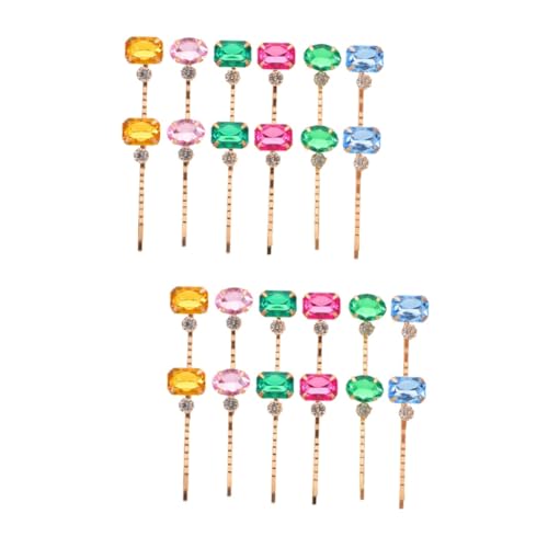 Beatifufu 24stücke Haarklammern Aus Acryl Mit Bunten Strasssteinen Modische Haarspangen Für Damen Für Verschiedene Frisuren Und Anlässe Langlebig Und Elegant von Beatifufu