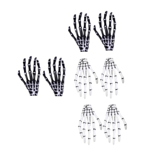 Beatifufu Stk Skelett Hand Knochen Haarspange Haarschmuck Aus Strass Horror Knochen Haarspange Haarnadel Schwarze Haaraccessoires Party Haarspangen Punk-haarnadeln Harz von Beatifufu