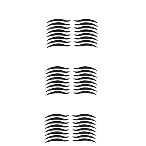 Beatifufu 240 Paare Augen-Make-up-Aufkleber eye make-up augenmakeup eyelash extension wimpernverlängerung lash unsichtbares Klebeband Schminkband Eyeliner Doppeltes Augenlidband Black von Beatifufu