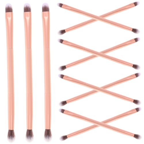 Beatifufu 24Stücke Teiliges Lidschattenbürsten für Doppelköpfige Make Up Pinsel für Augen Make Up Tragbar und Leicht für Präzise Anwendung für Lidschatten und Highlighter von Beatifufu