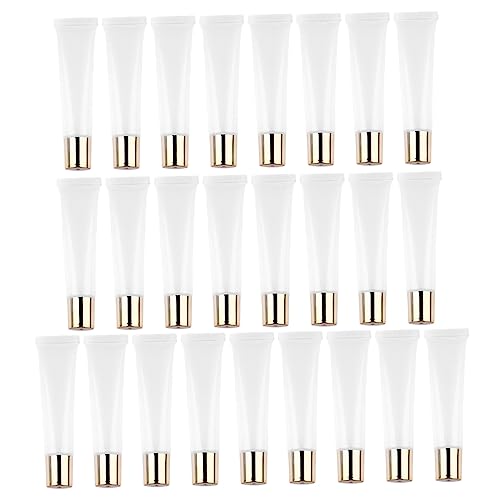 Beatifufu 25 Stück Leere Pack Squeeze Tubes für Lip Gloss Transparente Kunststoffbehälter für DIY Kosmetik für Reise und Aufbewahrung von Beatifufu