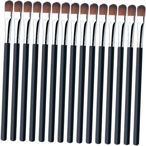 Beatifufu 25 Stück Teiliges Augen make up pinsel Tragbare Weiche Lidschatten Augenbrauenpinsel Flacher Concealer pinsel Kompakt für Damen und Unterwegs von Beatifufu