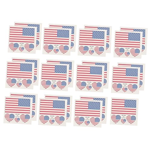 Beatifufu 25 Stück Wasserfeste Amerikanische Flaggen Aufkleber Herzform Party Temporäre Sticker für Unabhängigkeitstag und Sportveranstaltungen Hautfreundlich und Langlebig für Dekoration Beatifufu 25 Stück Wasserfeste Amerikanische Flaggen Aufkleber Herzform Party Temporäre Sticker für Unabhängigkeitstag und Sportveranstaltungen Hautfreundlich und Langlebig für Dekoration von Beatifufu