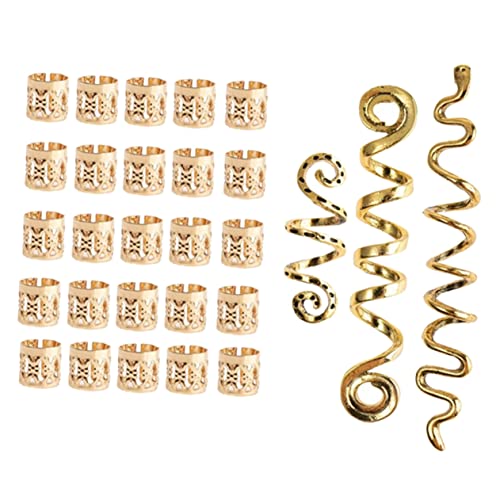 Beatifufu 28stücke Teiliges Dreadlock Zubehör Haarringe Für Zöpfe Haarschmuck Und Spiralen Für Partys Und Hochzeiten Langlebig Und Stilvoll von Beatifufu