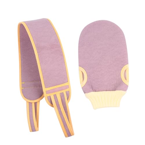 Beatifufu Peeling-Körperpeeling-Handschuh Tiefenpeeling-Handschuh für Dusche Bad -Handschuhe Badetuch langes Streifendesign für den Rücken von Beatifufu