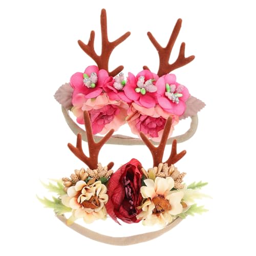 Beatifufu 2St Haargummis für Frauen Haargummis dünn Weihnachtshaar-Accessoire Haargummis für Damenhaar Haargummis Pferdeschwanzhalter Haarseile Haarstyling-Accessoires Stoff von Beatifufu