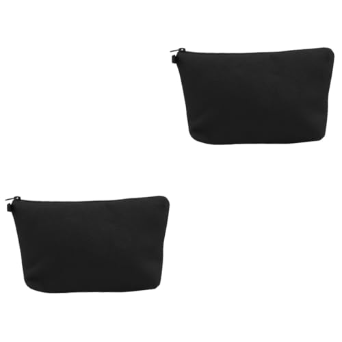 Beatifufu 2stücke Portable Kosmetiktasche Für Damen Multifunktionale Tragbare Clutch Für Make-up Und Toilettenartikel Für Reisen Und Alltag Stilvolles Schwarzes Design Aus von Beatifufu