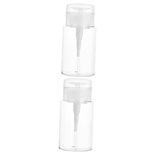 Beatifufu 2St Wasserflasche zum Abschminken flüssiger Make-up-Entferner Flasche mit Pumpe Spender reiseflaschen travel bottle auslaufsichere Foundation-Flasche Reisedosen für Cremes Acryl von Beatifufu