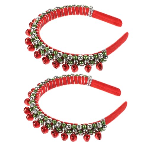 Beatifufu 2stücke Weihnachts-stirnband Mit Bunten Glocken Festliche Haardekoration Für Feiertagsfeiern Für Damen Und Bandbreite Für Jeden Kopfumfang von Beatifufu