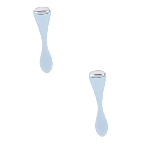 Beatifufu 2stücke Mini Eye Massage Roller Mit Löffel Für Augencreme Praktischer Gesichts-massage-roller Zur Faltenreduzierung Und Augenpflege Leicht Und Tragbar Für Tägliche Anwendung von Beatifufu